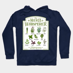 Herb Whisperer Funny Herb Plants Gardening Designs Hoodie